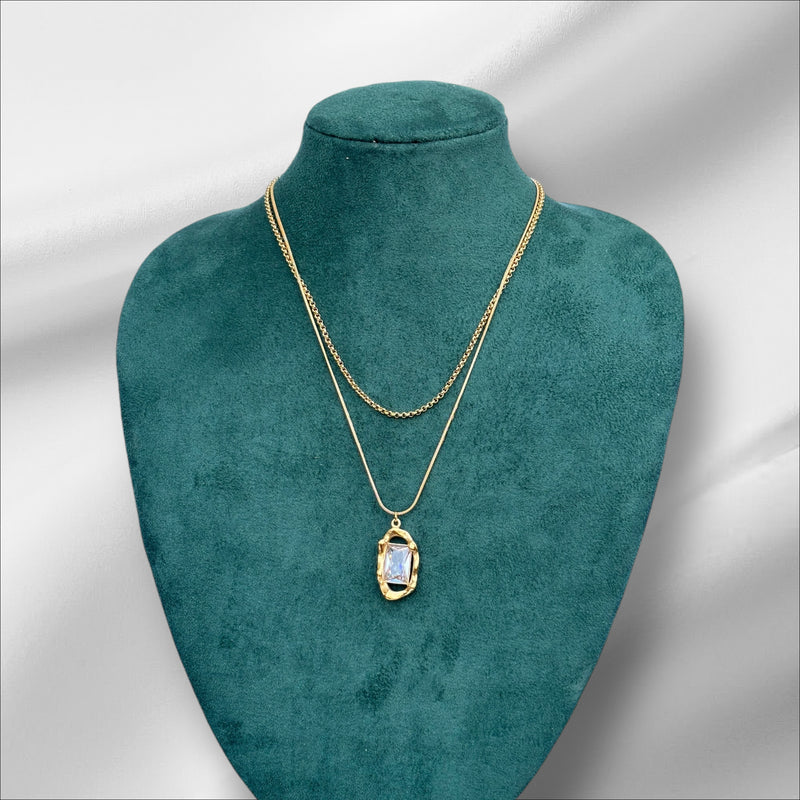 Statement Two Layered Necklace