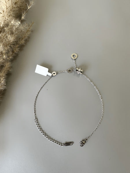 Ring Charm Bracelet - Silver