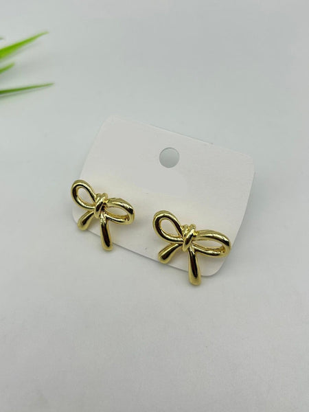Small Anti Tarnish Bow Earrings
