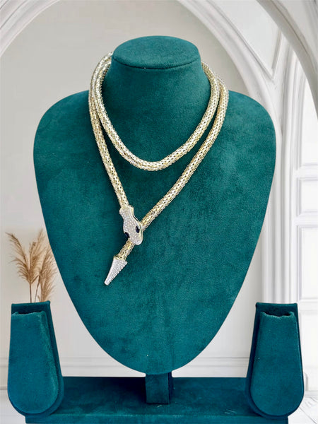 Snake Wrap Around Necklace