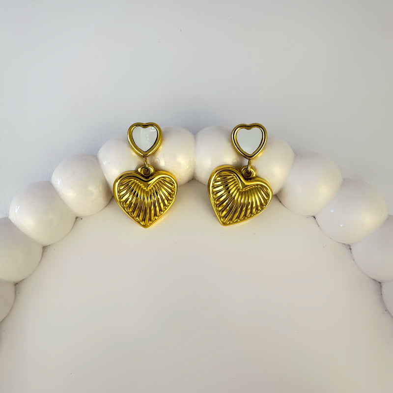 Tiny Heart Earrings