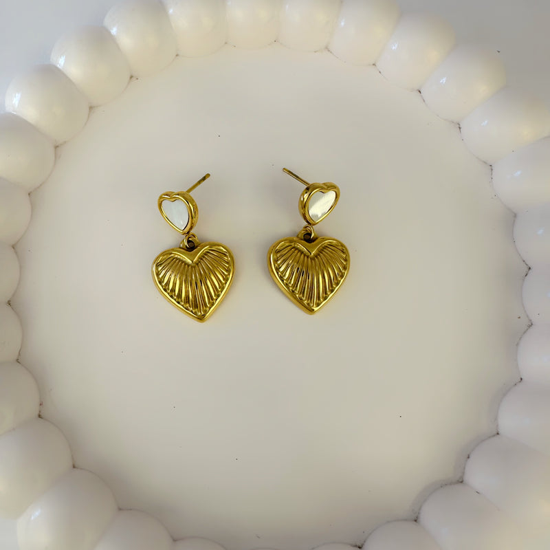 Tiny Heart Earrings