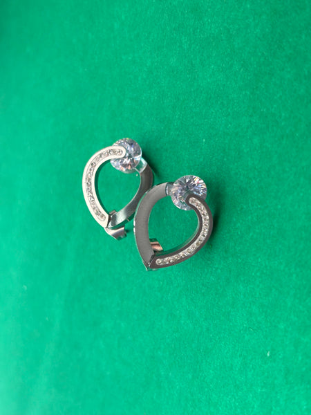 Stainless steel Silver Stud Earrings
