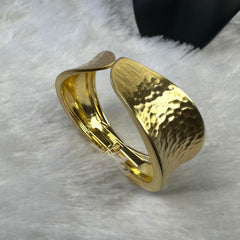 Statement Anti Tarnish Brass Bracelet - Gold