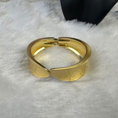 Statement Anti Tarnish Brass Bracelet - Gold