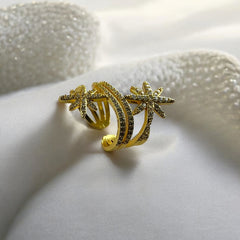 Statement Stone Studded Anti Tarnish Ring