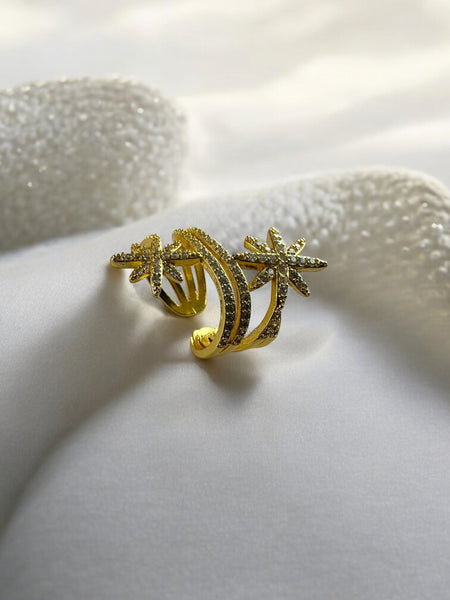 Statement Stone Studded Anti Tarnish Ring