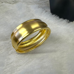 Stylised Round Anti Tarnish Brass Bracelet