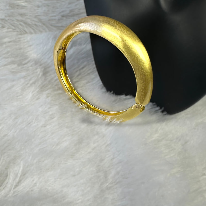 Trendy Round Anti-tarnish Brass Bracelet - Gold