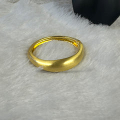 Trendy Round Anti-tarnish Brass Bracelet - Gold