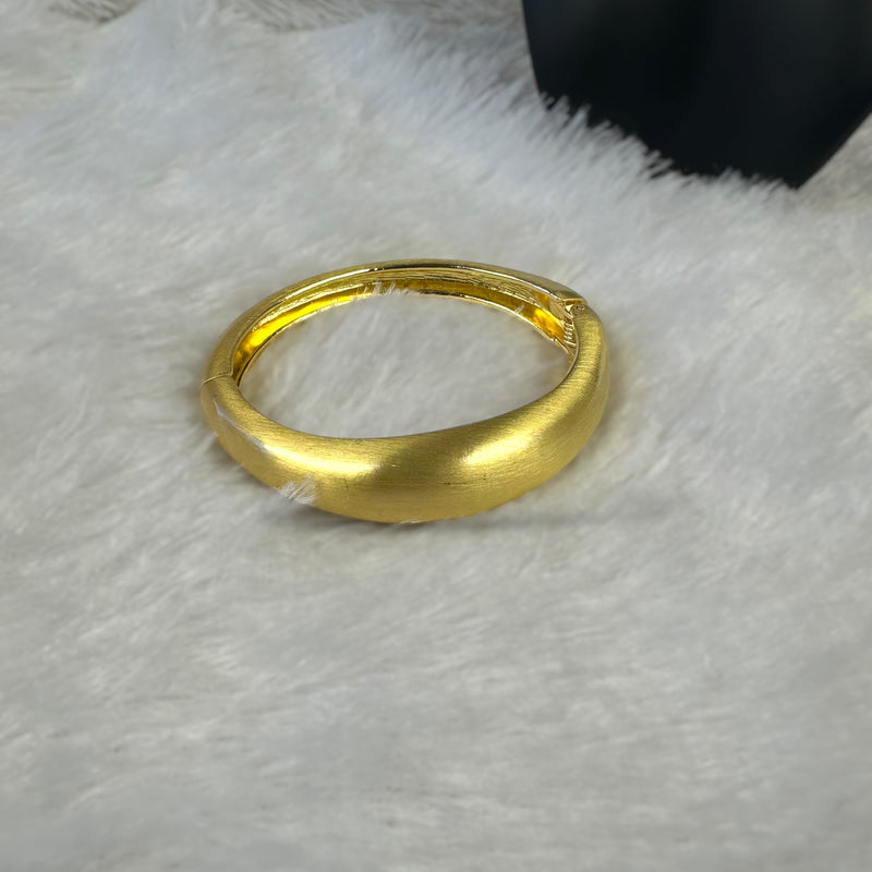 Trendy Round Anti-tarnish Brass Bracelet - Gold