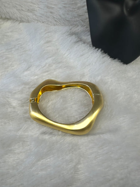 Uneven Shape Anti-tarnish Brass Bracelet - Gold