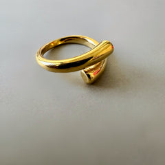 Wrap Style Anti Tarnish Adjustable Ring