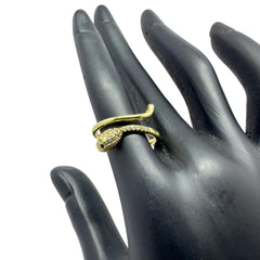 Wrapped Anti Tarnish Snake Ring - Rose Gold
