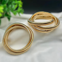Interlinked Chunky Anti-tarnish Bracelet - Gold